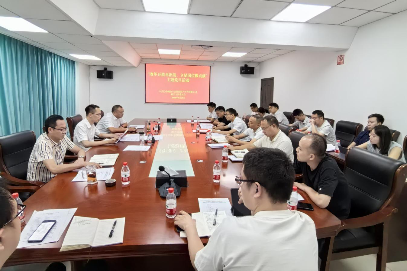 巴中兩山公司開展“改革開放再出發(fā)、立足崗位做貢獻(xiàn)”主題黨日活動(dòng)